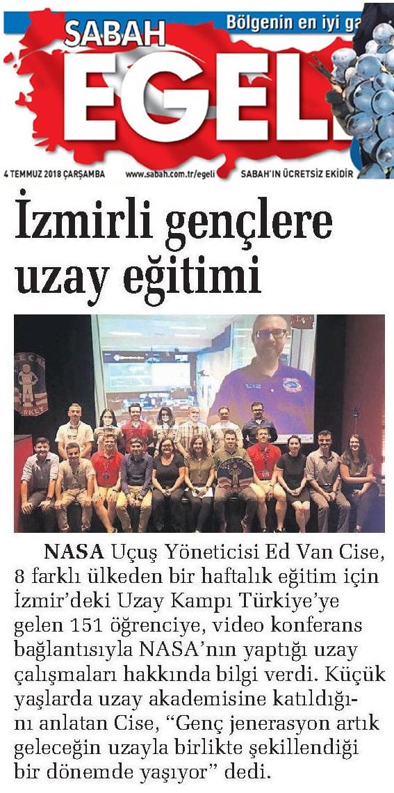 Egeli Sabah && İzmirli Gençlere Uzay Eğitimi