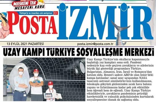 POSTA GAZETESİ && Uzay Kampı Türkiye Sosyalleşme Merkezi